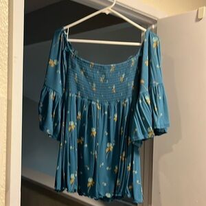 Free people off or on shoulder tunic